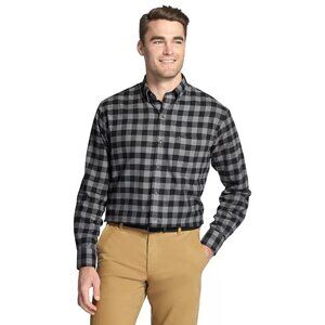 IZOD Men's Classic-Fit Plaid Flannel Button-Down Shirt